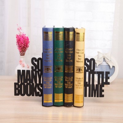 Metal bookends bookrack bookstack