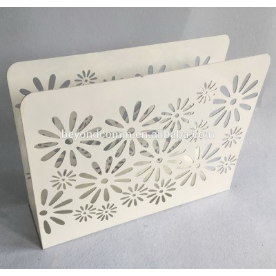 Metal Flower magazine file holder