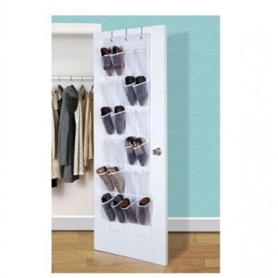 Over the door 24 pocket shoes organizer