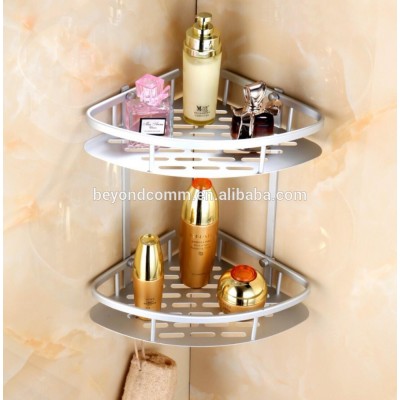 Aluminum space bathroom shelf toilet three triangular corner basket thickened aluminum plate